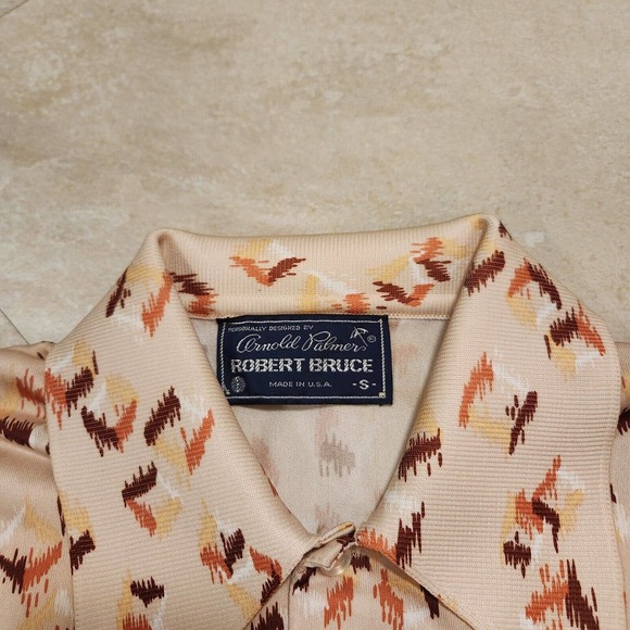 VTG Arnold Palmer Robert Bruce Mens S Small Polo Pocket T Shirt USA Made - Picture 5 of 9
